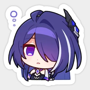 Honkai Star Rail Chibi Acheron 2 Sticker